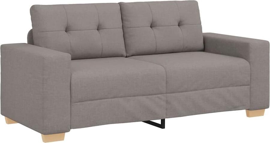 VidaXL Loveseat Bank Taupe 140 cm Stof