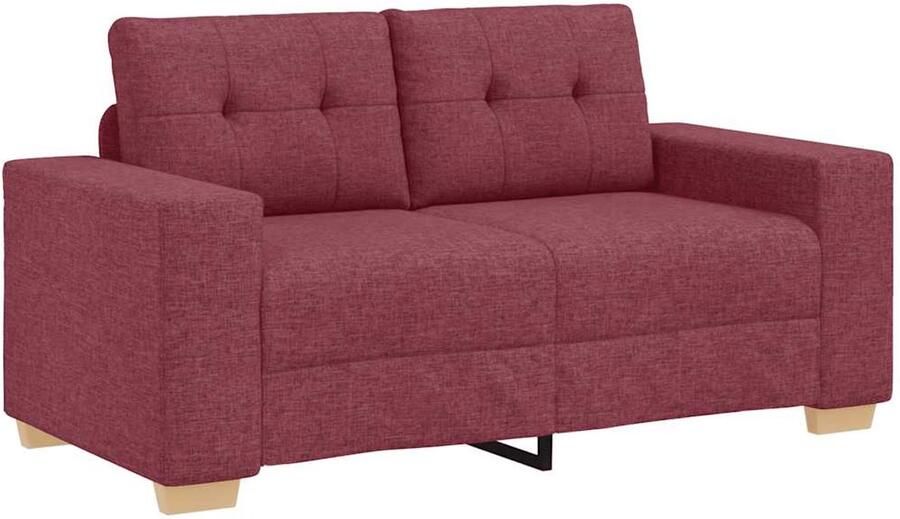 VidaXL Loveseat Bank Wijnrood 120 cm Stof