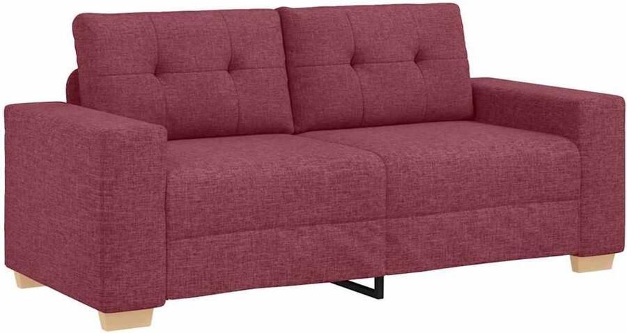 VidaXL Loveseat Bank Wijnrood 140 cm Stof