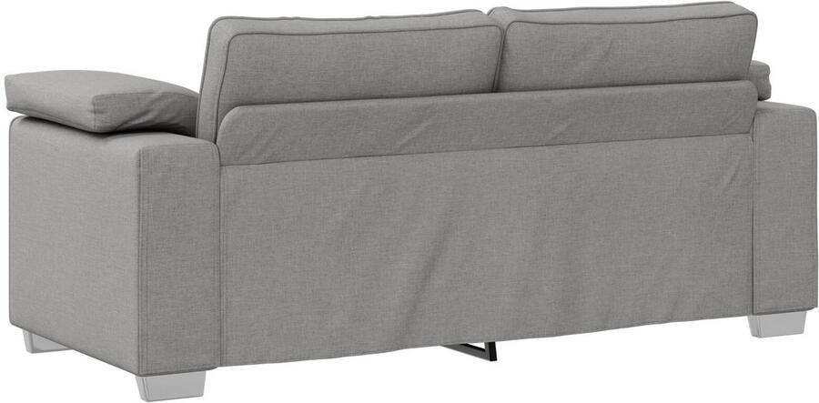 VidaXL Bank met kussen Wolkgrijs 180 x 77 x 82 cm Stof