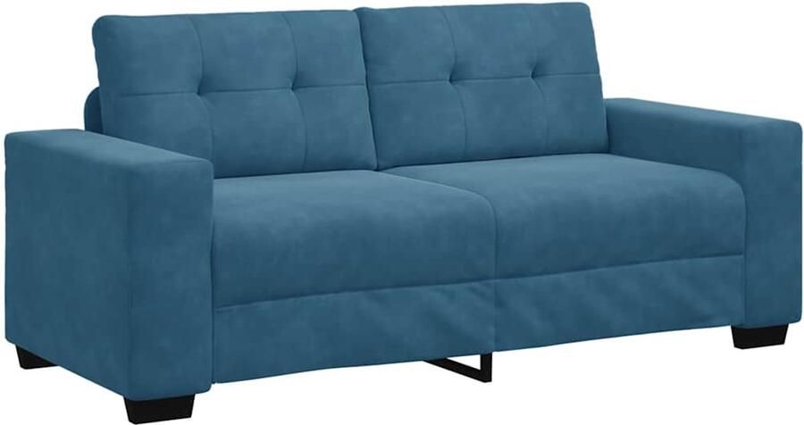VidaXL Loveseat Sofa Blauw 140 cm Fluweel