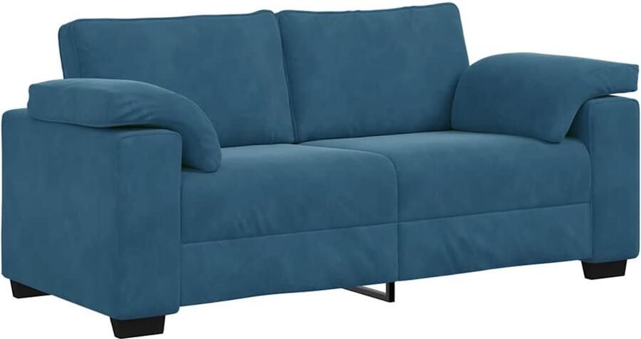 VidaXL Loveseat Sofa Blauw 140 cm Fluweel
