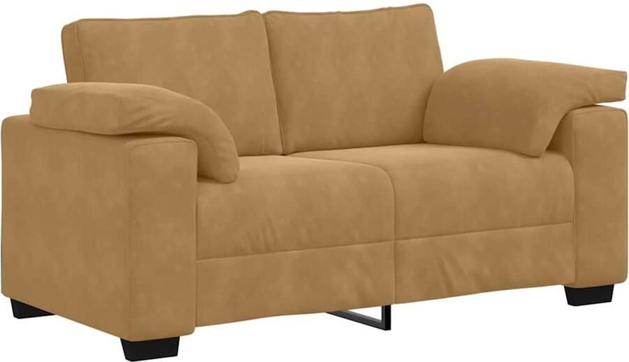 VidaXL Loveseat Sofa Bruin 120 cm Fluweel