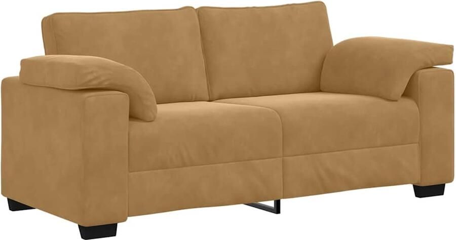 VidaXL Loveseat Sofa Bruin 140 cm Fluweel