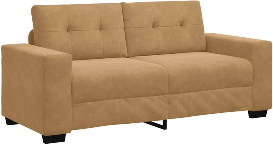 VidaXL Loveseat Sofa Bruin 140 cm Fluweel