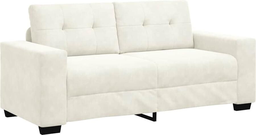 VidaXL Loveseat Sofa Crème 140 cm Fluweel