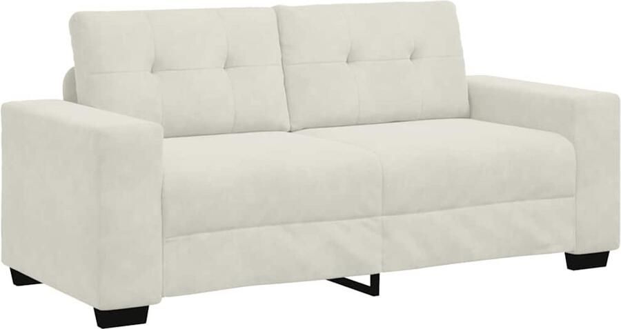 VidaXL Loveseat Sofa Crème 180x77x82 cm Fluweel