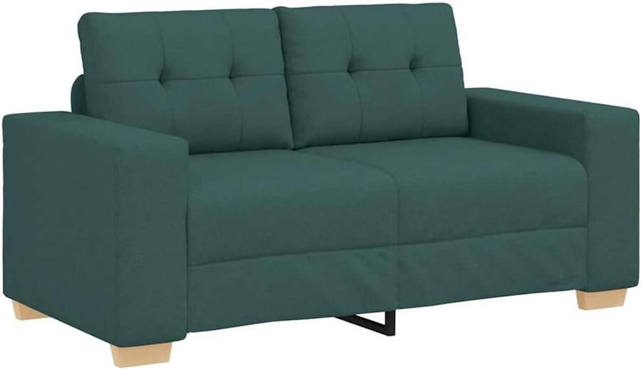 VidaXL Loveseat Sofa Donkergroen 120 cm Stof