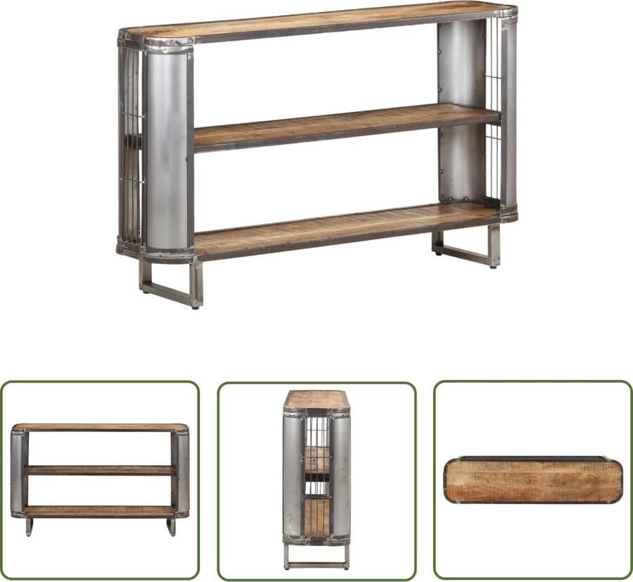 VidaXL Dressoir 120x30x73 cm massief mangohout Dressoir Mangohout Vintage Dressoir Industrial Style Furniture Salontafel