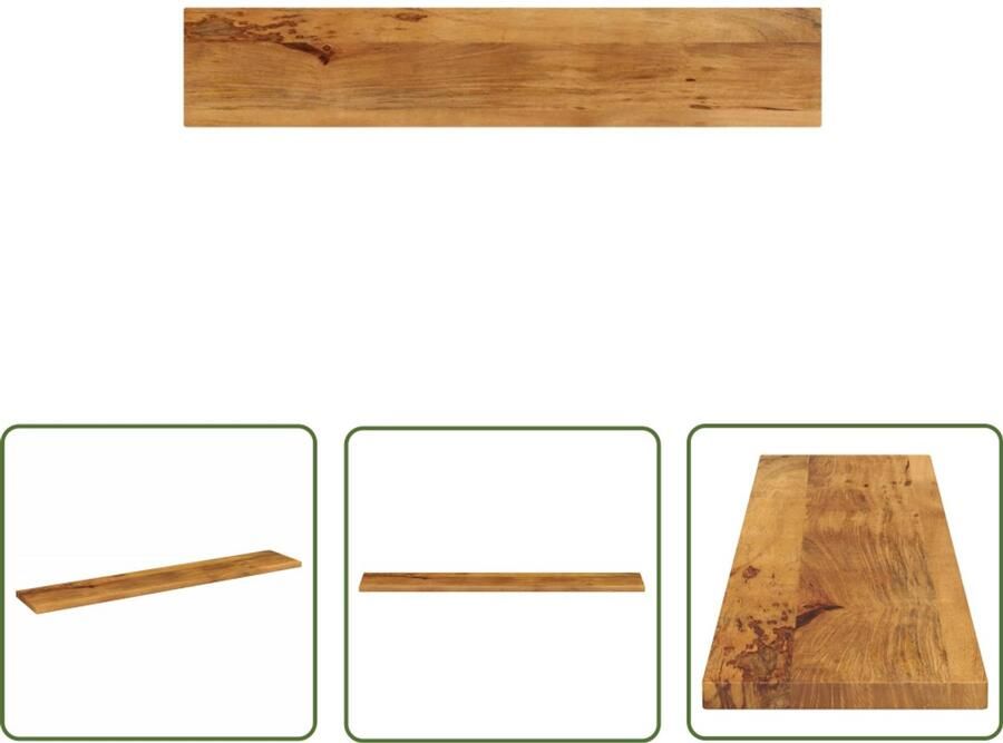 VidaXL Tafelblad rechthoekig 140x30x2 5 cm massief mangohout Houten Tafelblad Mangohout Tafelblad Vervangen Landelijk Tafelblad Vintage Tafelblad