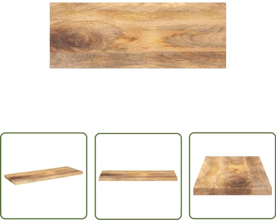 VidaXL Tafelblad rechthoekig 70x40x3 8 cm massief mangohout Houten Tafelblad Mangohout Tafelblad Vintage Tafelblad Landelijk Tafelblad Tafellaag