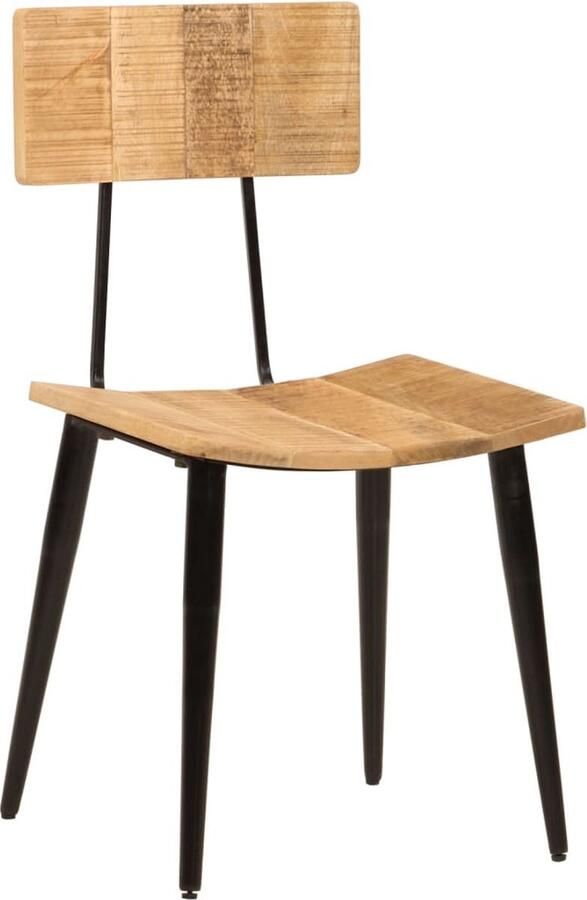 The Living Store Eetkamerstoelen Massief Mangohout Set van 2 44 x 40 x 80 cm Stabiel frame Breed toepasbaar Eetkamerstoelen Mangohouten Stoelen Vintage Stoelen Design Stoelen Set Van 2 Stoelen