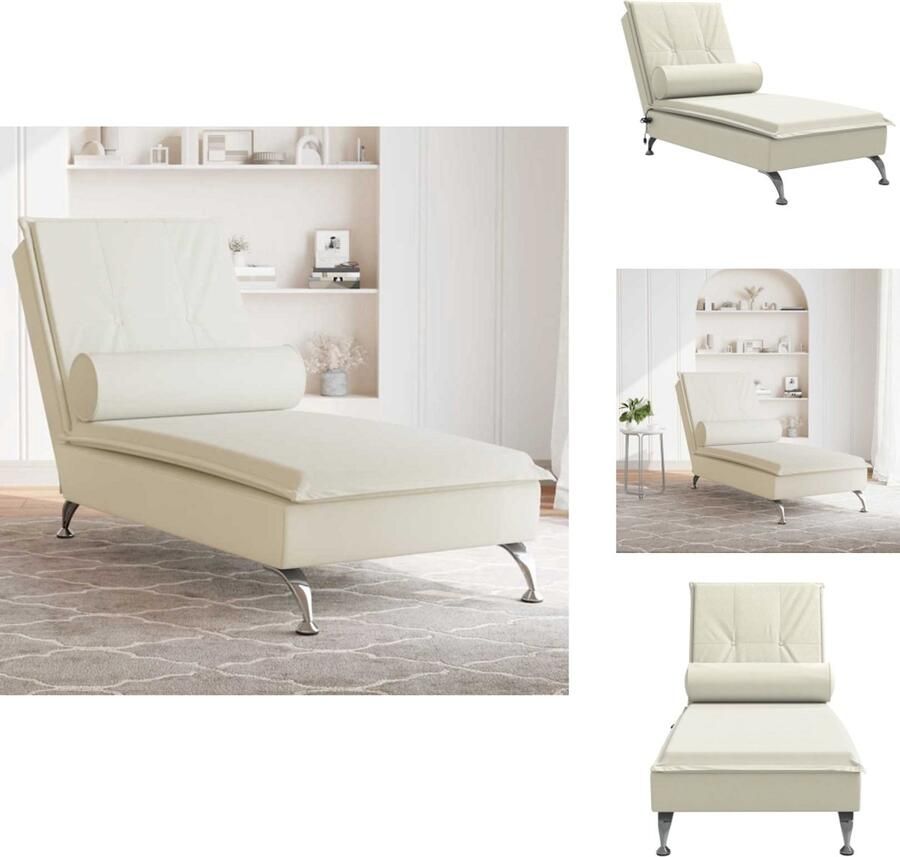 VidaXL Massage Chaise Longue Massage Chaise Longues Chaise Longue Stoel Chaise Longue Bank Massage chaise longue met bolster fluweel roze