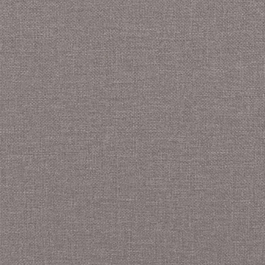 VidaXL Massage chaise longue met kussens stof taupe