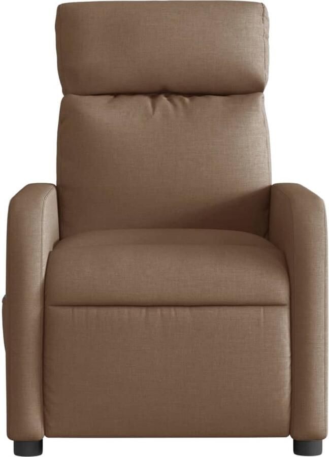 VidaXL Massagestoel elektrisch verstelbaar stof bruin - Foto 5