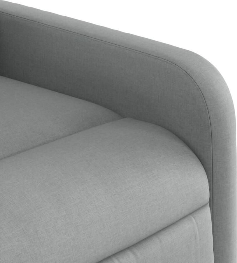 Vida XL Massagestoel elektrisch verstelbaar stof lichtgrijs SKU: V3206690 - Foto 3