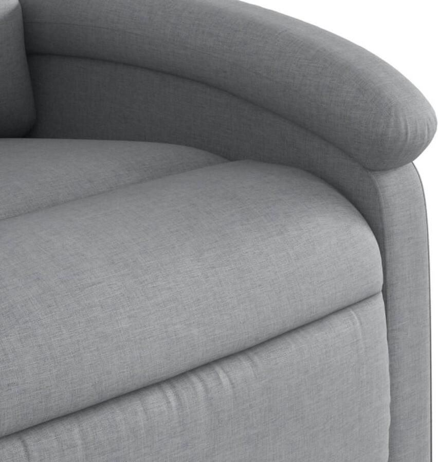 Vida XL vidaXL Massagestoel elektrisch verstelbaar stof lichtgrijs-VXL-3204152 - Foto 3