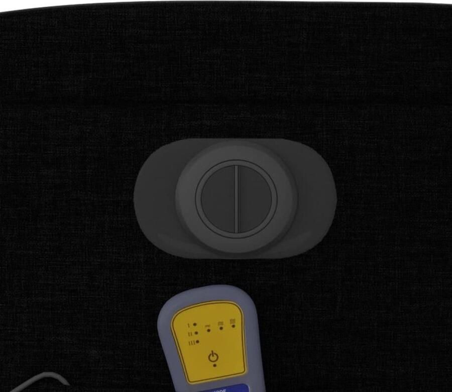 Vida XL vidaXL Massagestoel elektrisch verstelbaar stof zwart-VXL-3204586 - Foto 4