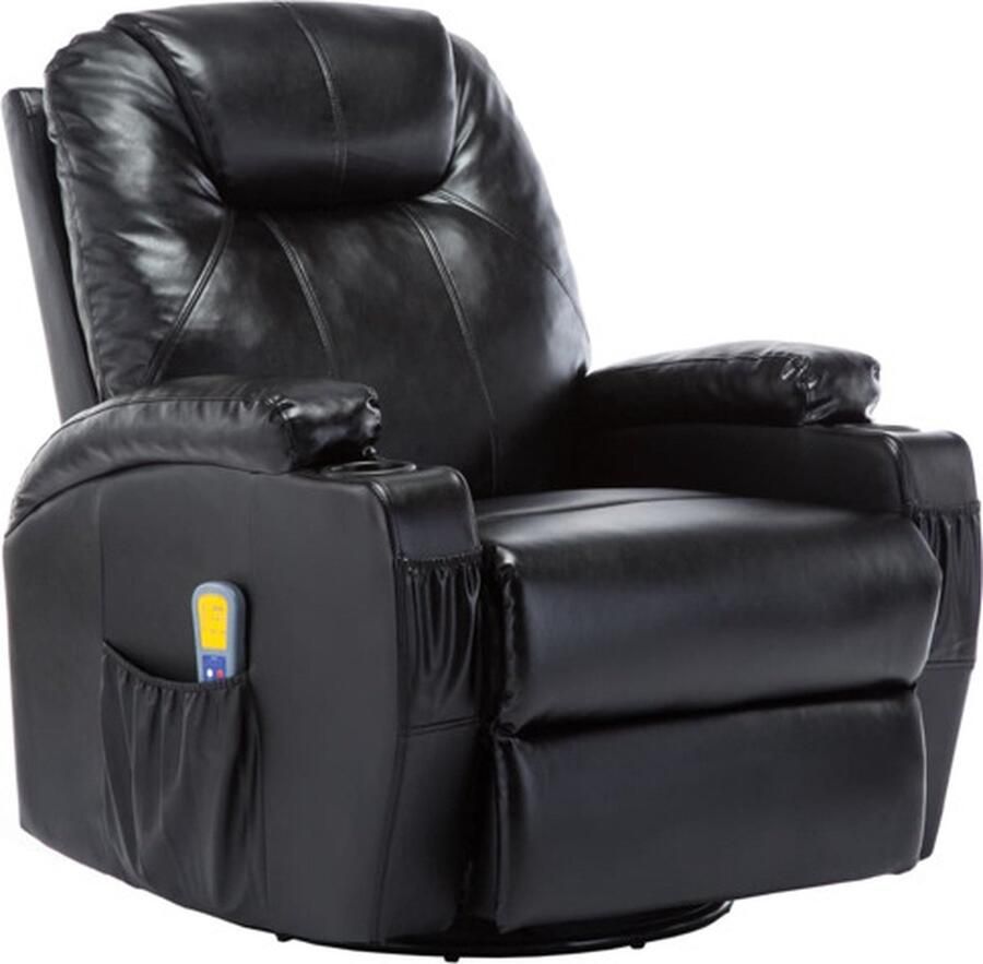Vida XL vidaXL Massagestoel schommelend kunstleer zwart-VXL-246635 - Foto 2