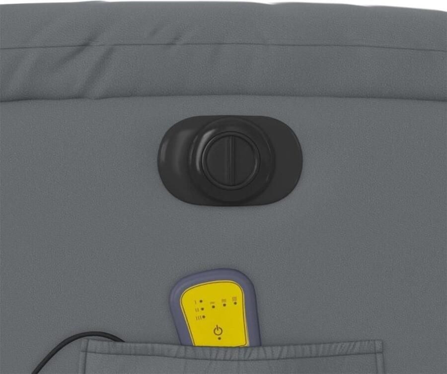 Vida XL vidaXL Massagestoel verstelbaar elektrisch kunstleer grijs-VXL-3205260 - Foto 4