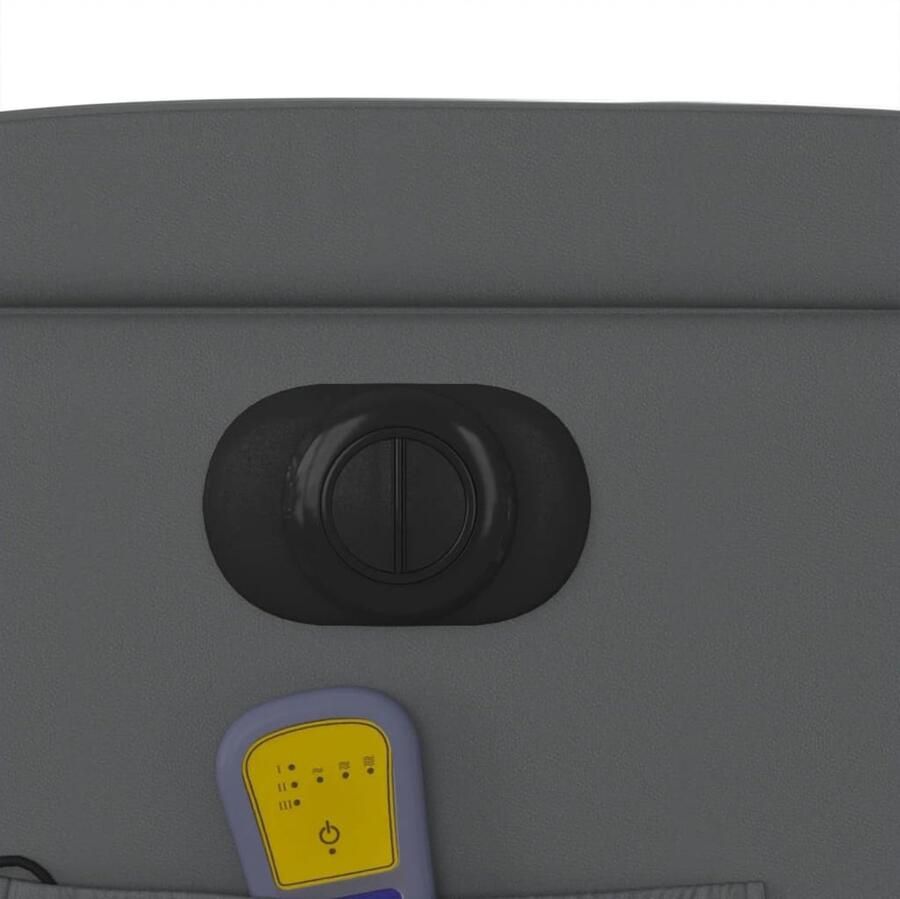 Vida XL Massagestoel verstelbaar elektrisch kunstleer grijs SKU: V3204426 - Foto 3