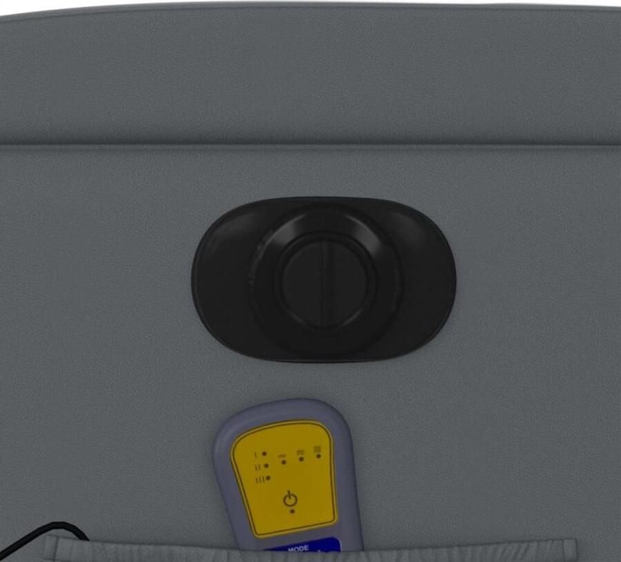 Vida XL vidaXL Massagestoel verstelbaar elektrisch kunstleer grijs-VXL-3204540 - Foto 5