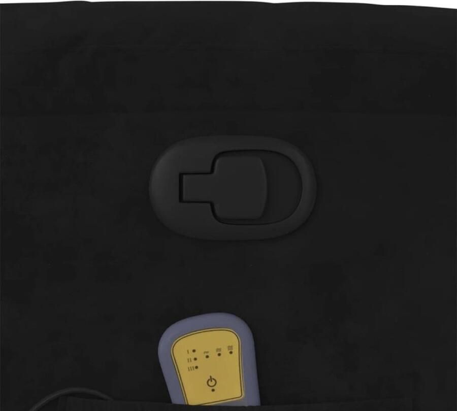 Vida XL vidaXL Massagestoel verstelbaar fluweel zwart-VXL-373517 - Foto 4