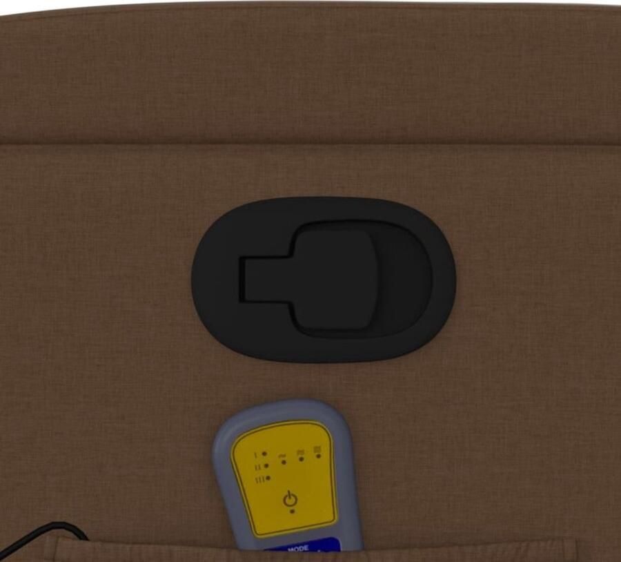 Vida XL vidaXL Massagestoel verstelbaar stof bruin-VXL-372419 - Foto 3