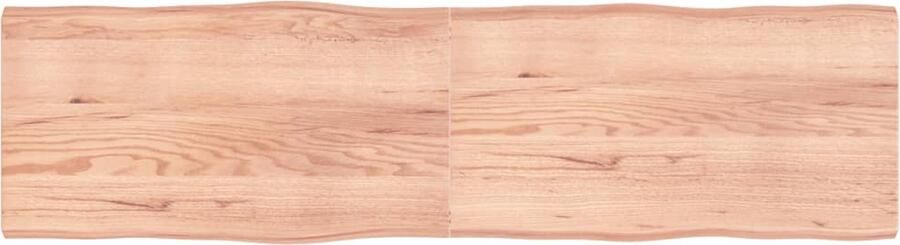 VidaXL Tafelblad Natuurlijke Rand 220x60 cm Eikenhout Eikenhouten Tafelblad Massief Hout Tafelblad Vintage Tafelblad Landelijke Tafelblad Salontafel Eettafel Herbruikbaar Tafelblad Vervangen