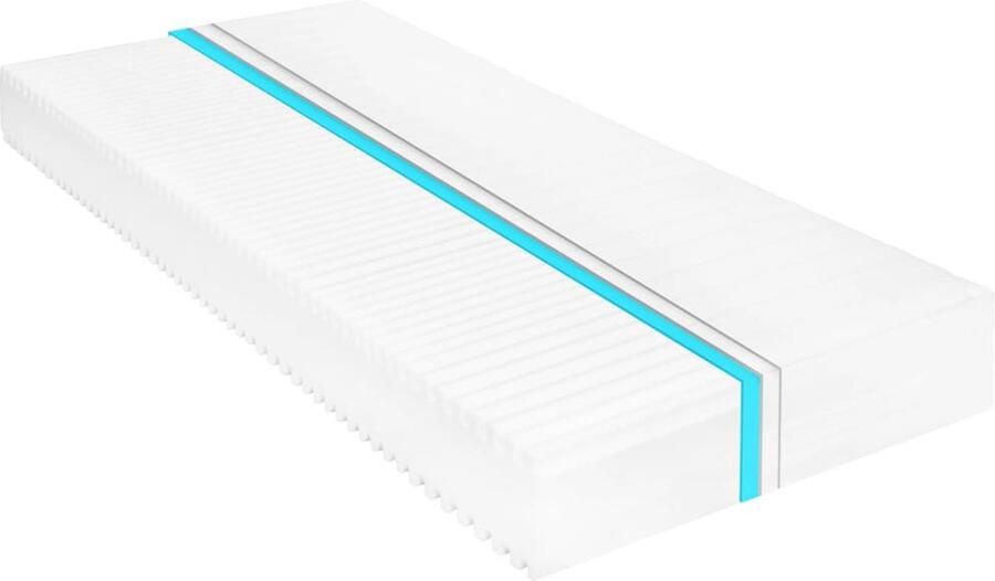 VidaXL Matras 7 Zone PU-schuim H2 H3 100x200 cm Slaapcomfort Matras Pu-schuim Zeven Zone Matras Drukverlichting Ergonomisch Matras Zacht Matras Goedkope Matras - Foto 2