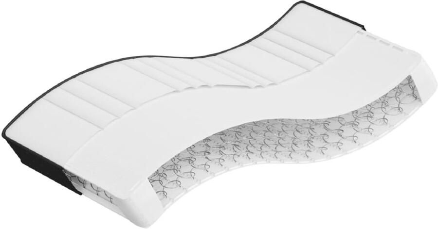 The Living Store Binnenveringmatras middelhard 80x200 cm Pocketveringmatras Binnenveringmatras Matras 80x200 Medium Hard Schuin Matras - Foto 2