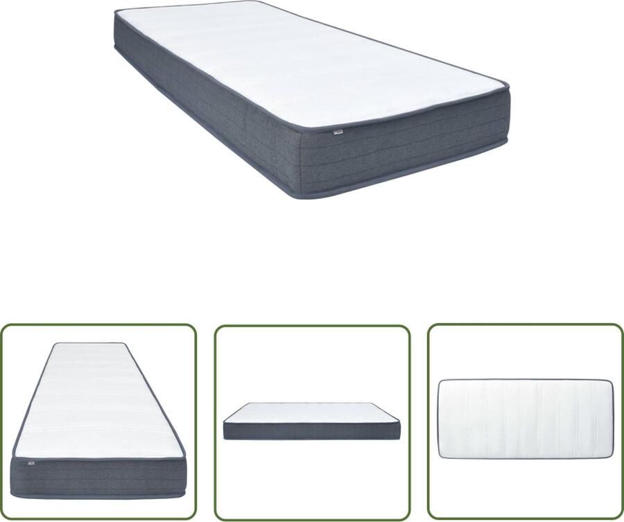 The Living Store Boxspringmatras 200x100x20 cm extra dik en gemiddelde stevigheid Boxspringmatras Matras Boxspring Comfortabel Slapen Slaapadvies