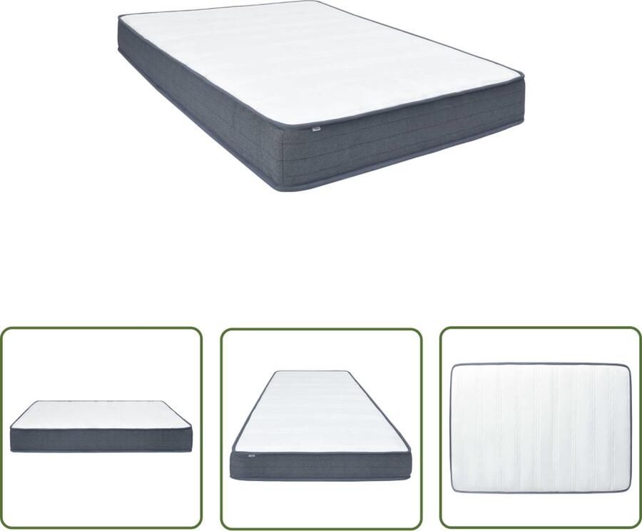 The Living Store Boxspringmatras 200x160x20 cm Boxspringmatras Matras Pocketvering Comfort Stevigheid