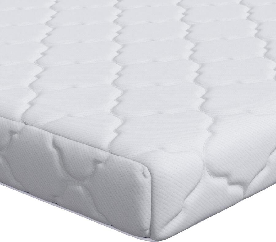 VidaXL Matras met Kokoslaag Wit 190 x 90 cm PU Schuim