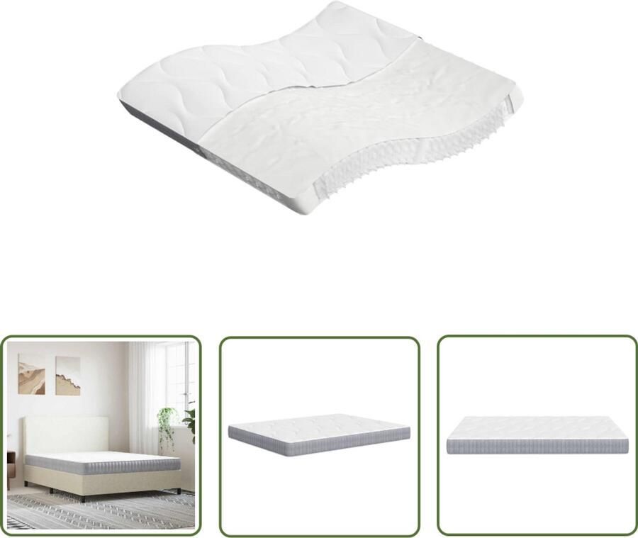 The Living Store Pocketveringmatras middelhard 160x200 cm Pocketveringmatras Pocketveringmatrassen Matras Pocketvering Matras Pocketveren
