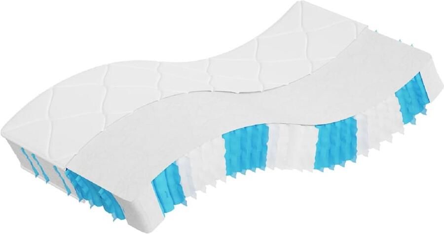 The Living Store Pocketveringmatras middelhard-hard 80x200 cm Pocketveringmatras Pocketveringmatrassen Matras Pocketvering Matras Pocketveren