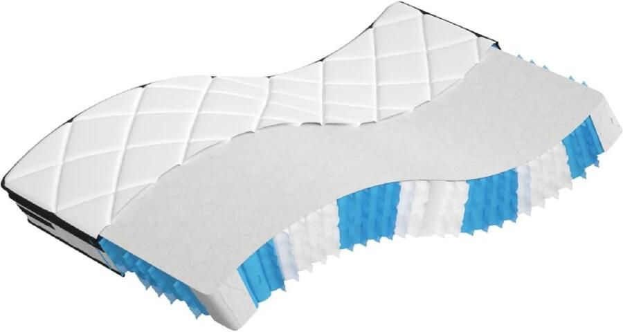 The Living Store Pocketveringmatras middelhard-plus 70x200 cm Pocketveringmatras Pocketveringmatrassen Matras Pocketvering Matras Pocketveren