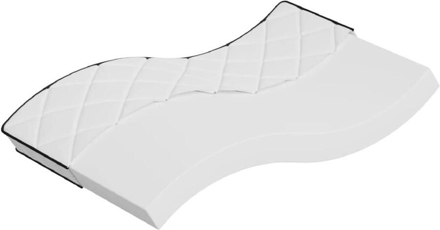 The Living Store Schuimmatras middelzacht 100x200 cm Schuimmatras Matras Medium Firm 100x200 Cm Tweepersoons Bed