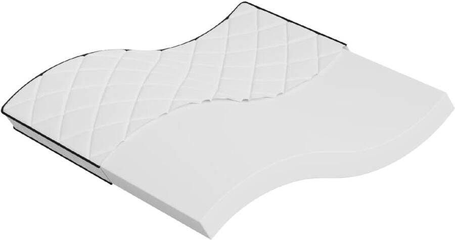 The Living Store Schuimmatras middelzacht 200x200 cm Schuimmatras Schuimmatrassen Tweepersoonsmatras Foam Matras