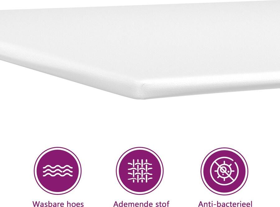 The Living Store Dekmatras 80x200x5 cm Dekmatras Matras Topper Slaapcomfort Zachte Matras Ergonomische Matras