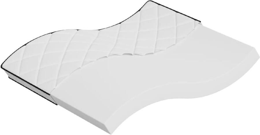 VidaXL Schuimmatras Middelzacht 160x200 cm Schuimmatras Schuimmatrassen Tweepersoonsmatras Foam Matras