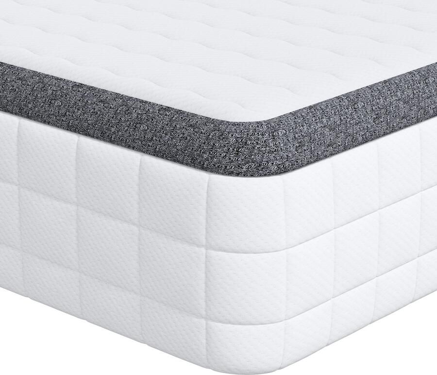 VidaXL Matrassen Wit en Grijs 80 x 200 cm Gebreide stof