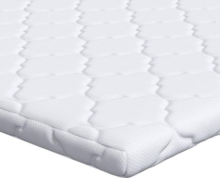 VidaXL Matras Pads Wit 90 x 200 cm niet-kleverige polyester