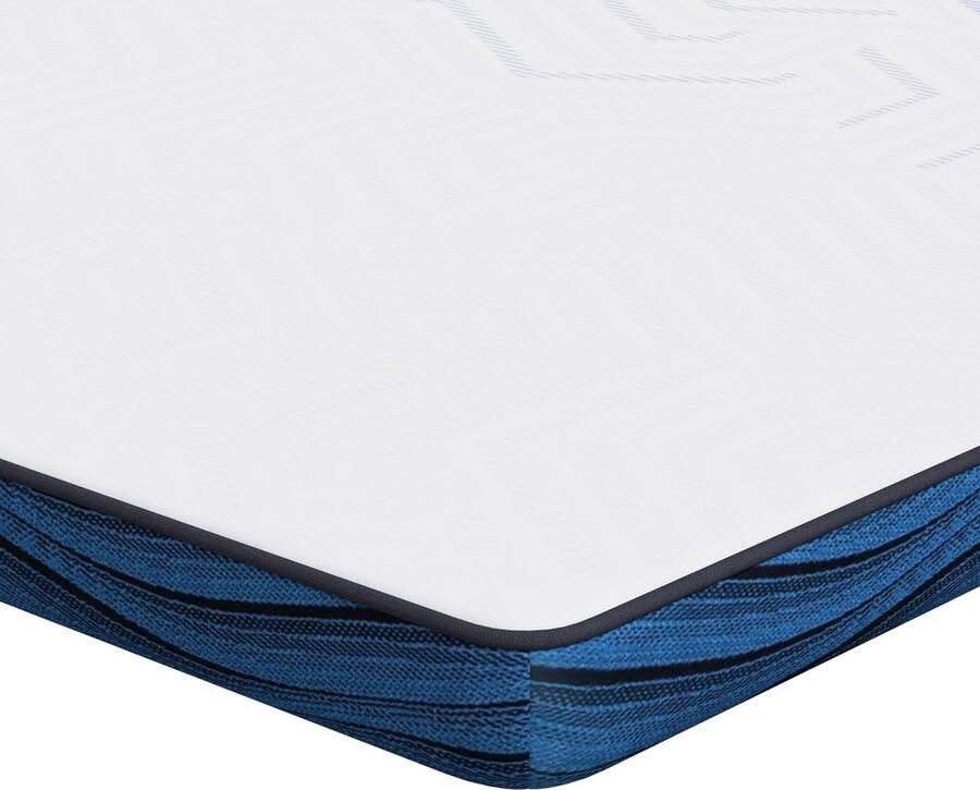 VidaXL Matrasbeschermers Wit en blauw 90 x 200 cm Gelgeheugenfoam