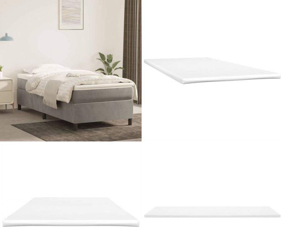 VidaXL Matrastopper 100x220x5 cm Matrastopper Matrastoppers Matras Topper Matrashoes