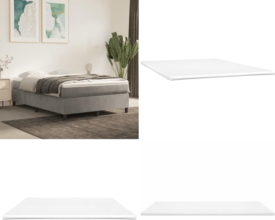 VidaXL Matrastopper 160x220x5 cm Matrastopper Matrastoppers Matras Topper Matrashoes