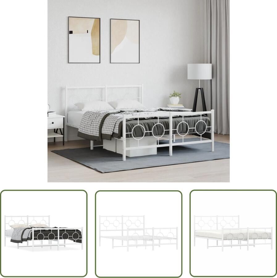 The Living Store Logeerbedframe Met Extra Opbergruimte 207 x 146 x 91 cm Robuuste Metalen Constructie Robuust Bedframe Metalen Bedframe Logeerbed Slaapcomfort Opbergruimte