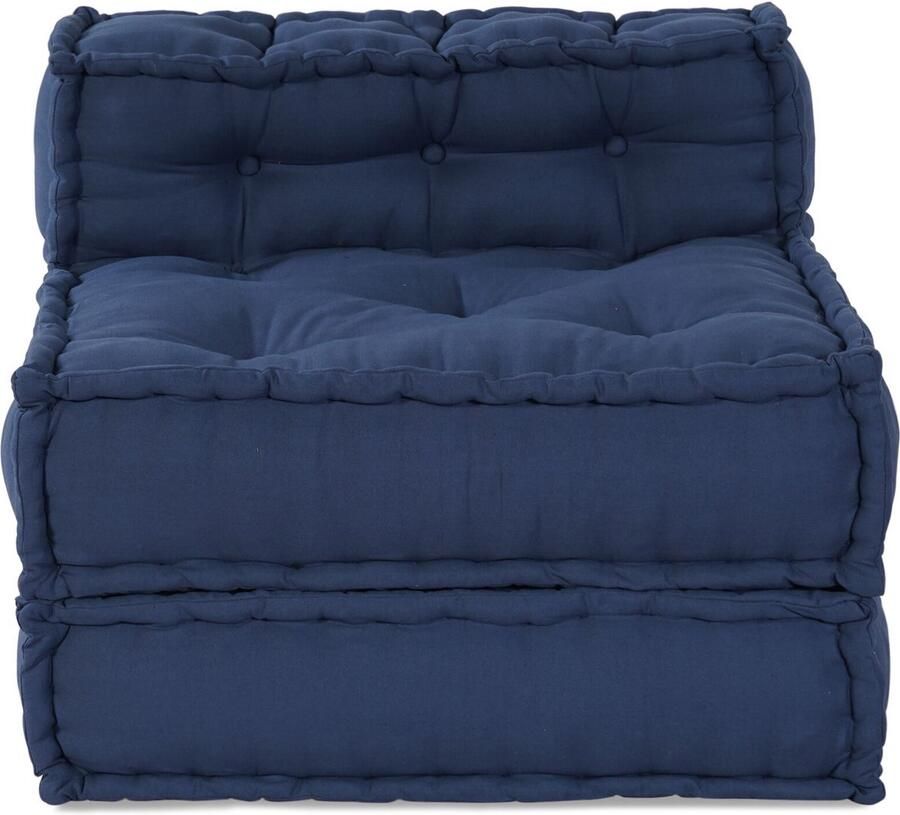 VidaXL Modulaire bank Indigo 70 x 70 x 54 cm Stof