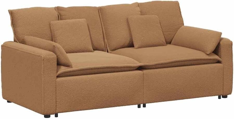 VidaXL Modulaire bank met kussens beige