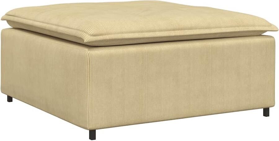 VidaXL Modulaire bank voetenbank module grijsgroen 100x100x48 cm